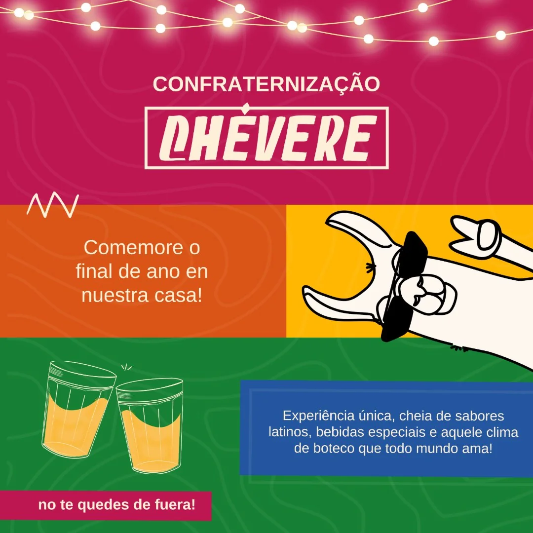 Chévere, post de confraternização