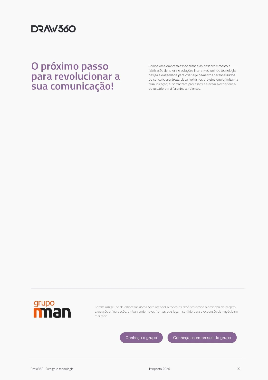 Draw 360, proposta comercial, página 2