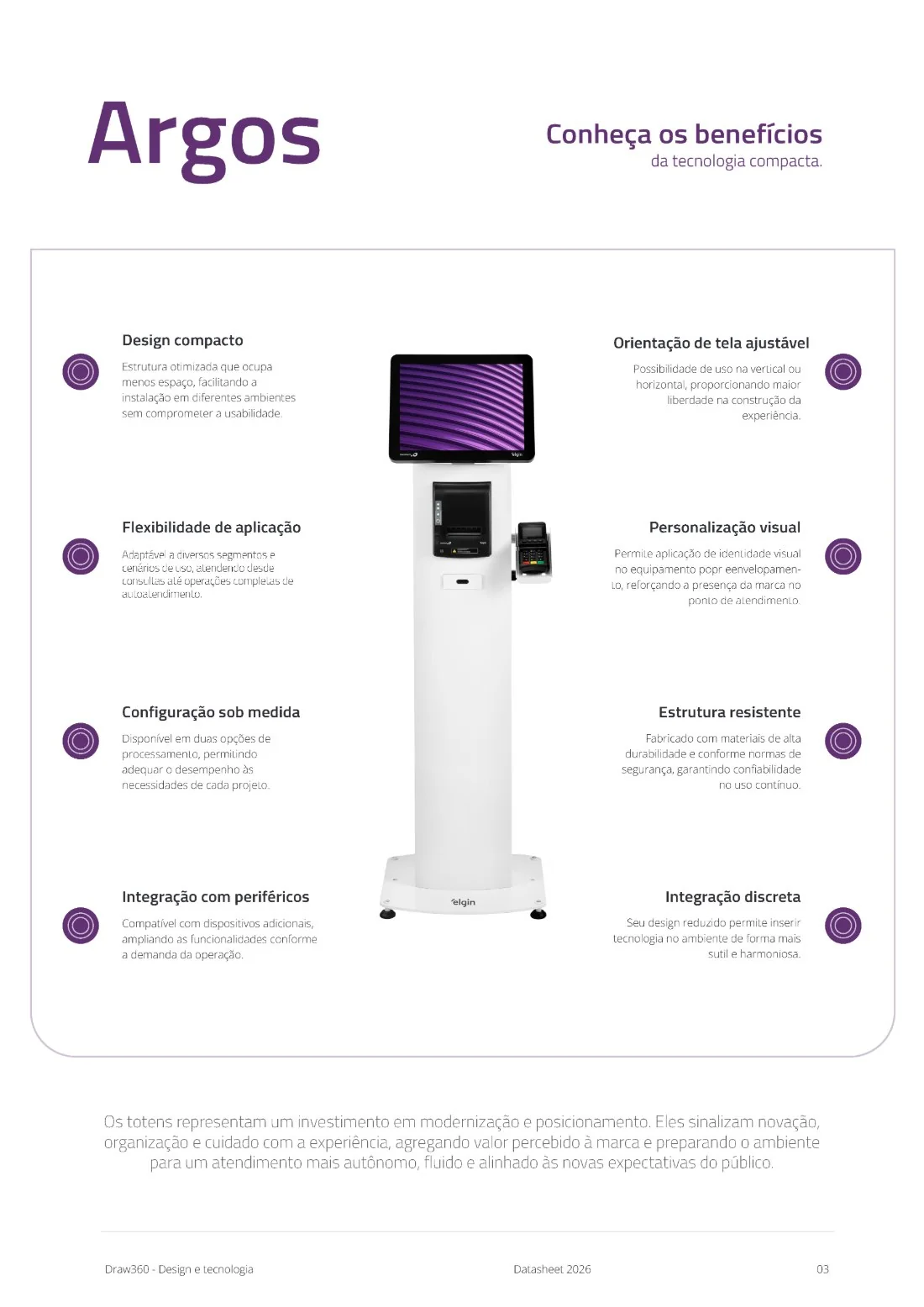 Draw 360, datasheet Argos, página 3