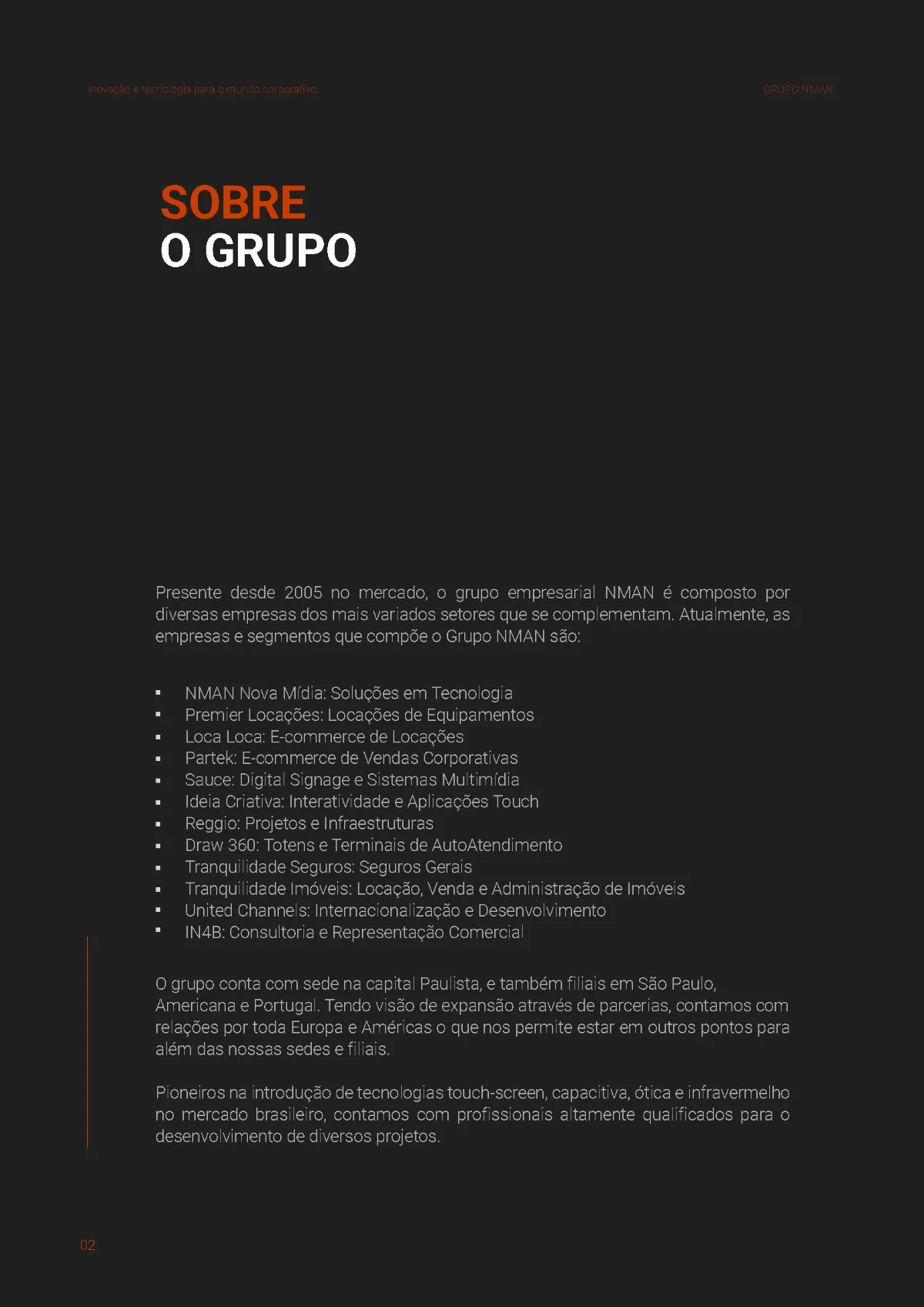 Grupo NMAN, Company Profile, página 03
