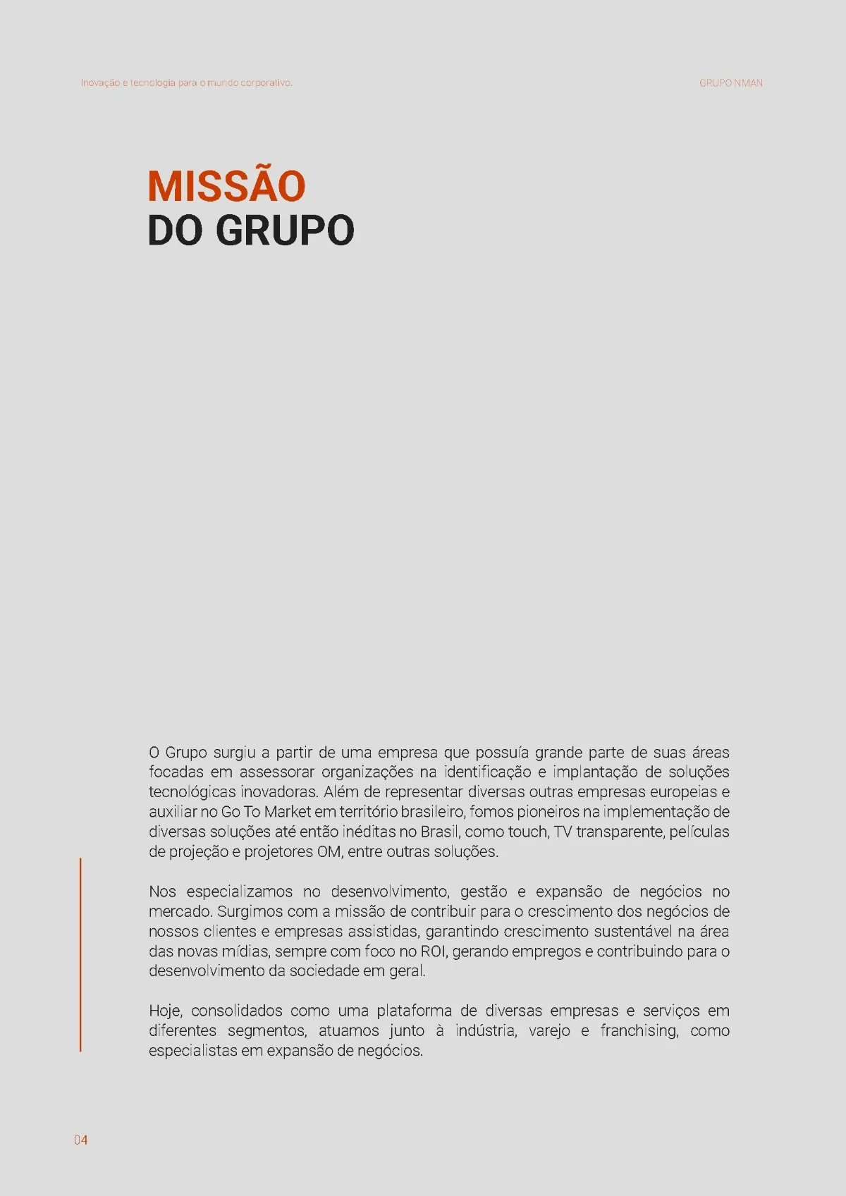 Grupo NMAN, Company Profile, página 05