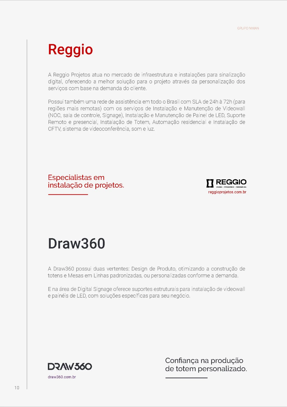 Grupo NMAN, Company Profile, página 11