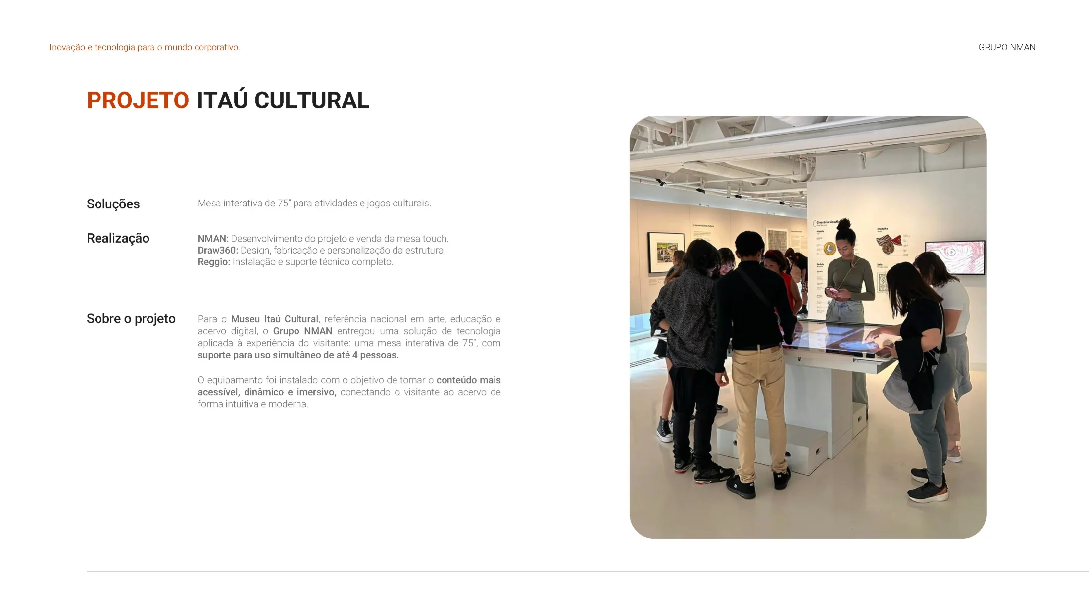 Grupo NMAN, portfólio 2026, página 013