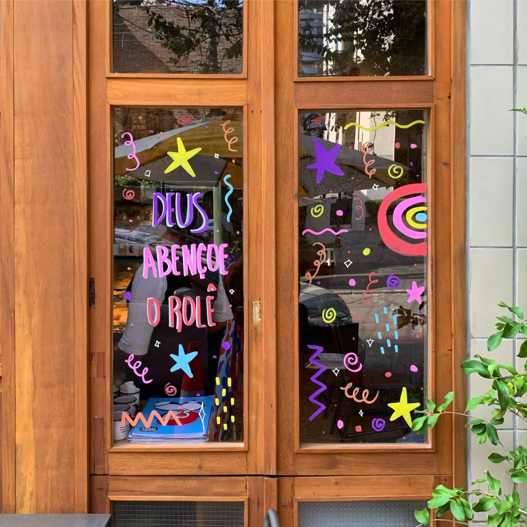 Padoca do Maní, vitrine ilustrada 2