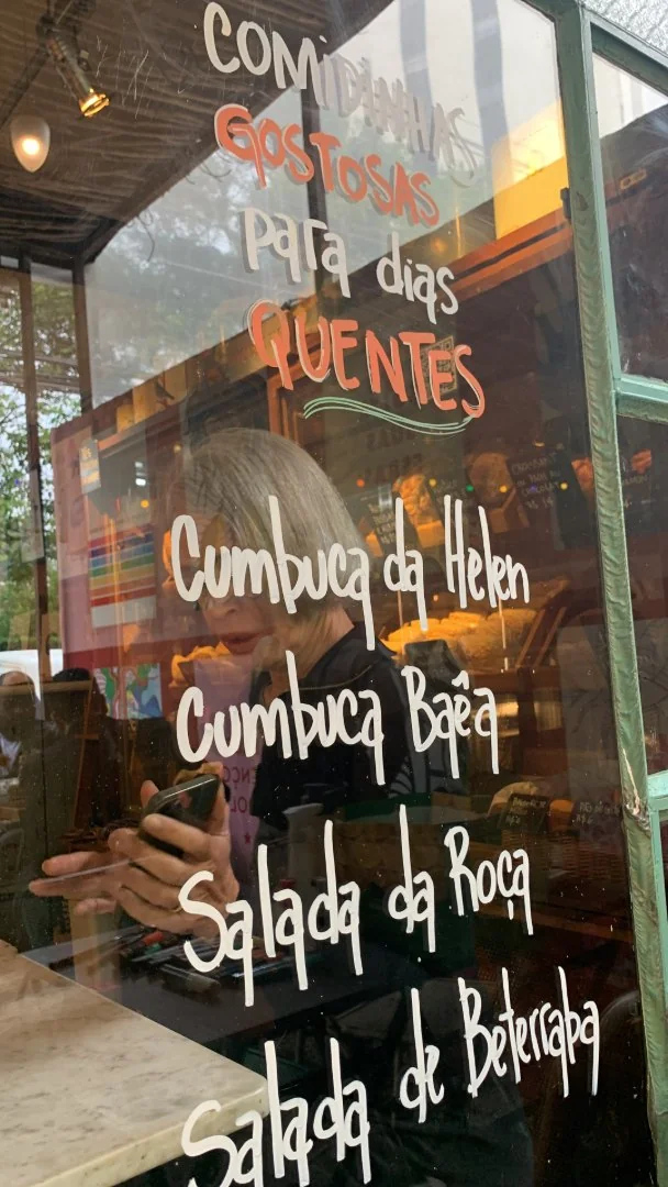 Padoca do Maní, vitrine com lettering 7