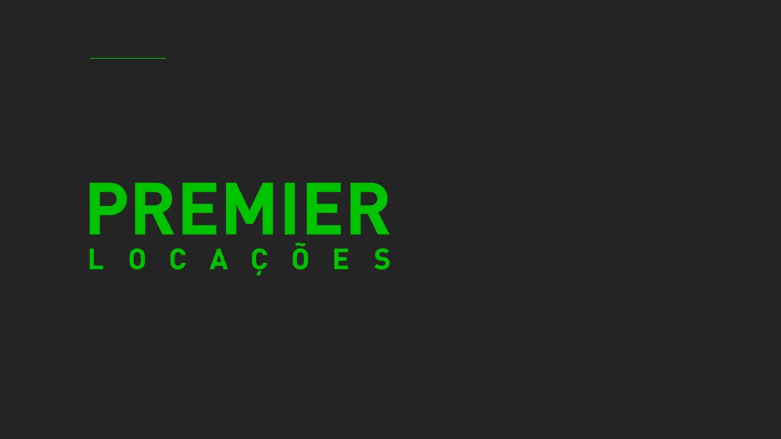 Premier Locações, apresentação institucional 2025, página 01