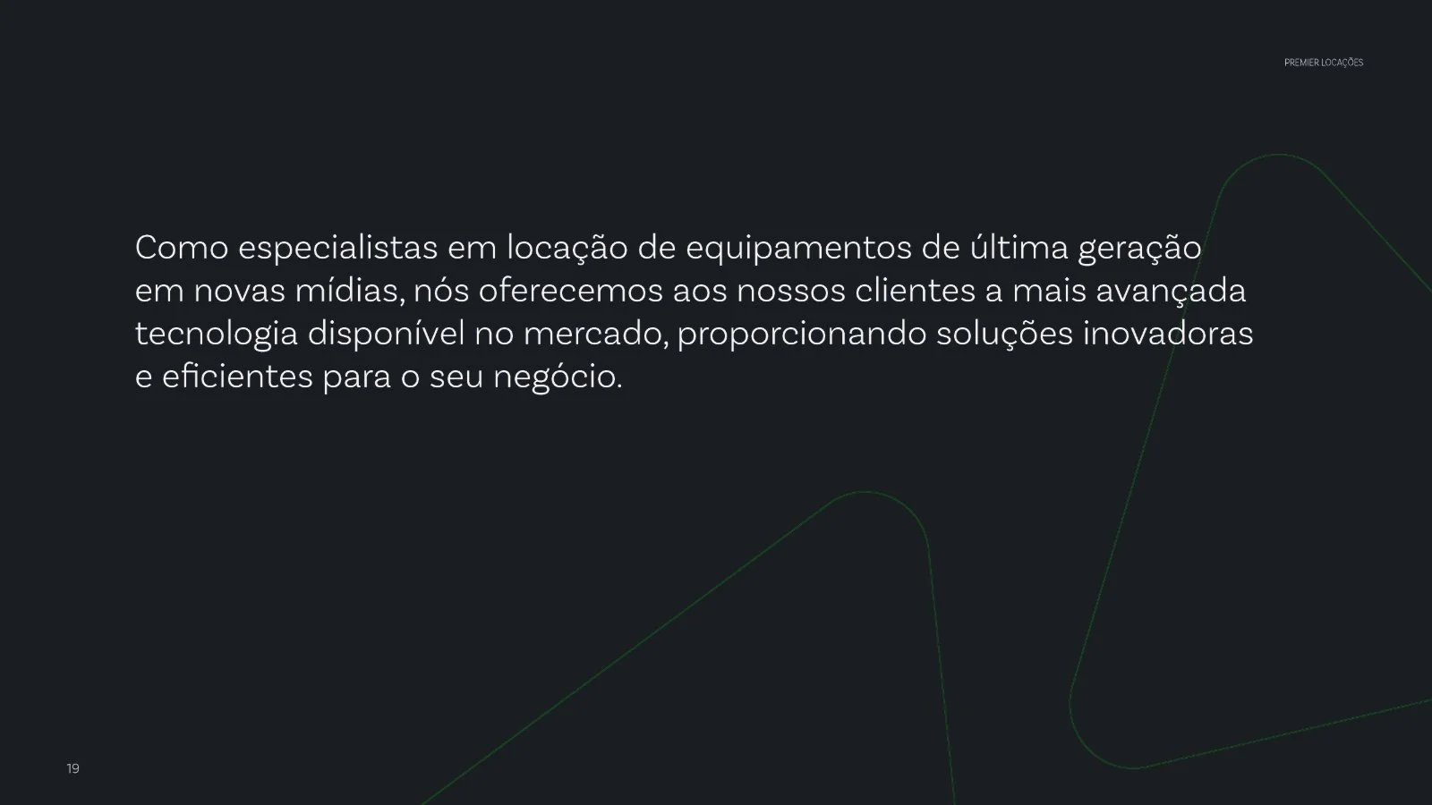 Premier Locações, apresentação institucional 2025, página 20