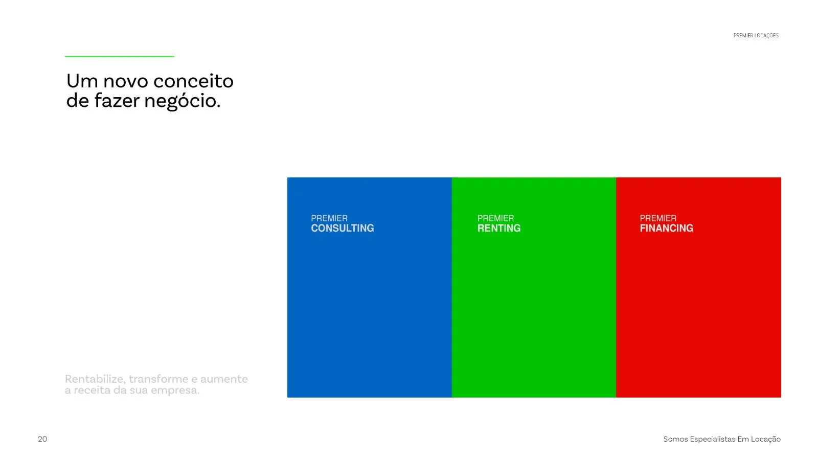 Premier Locações, apresentação institucional 2025, página 21