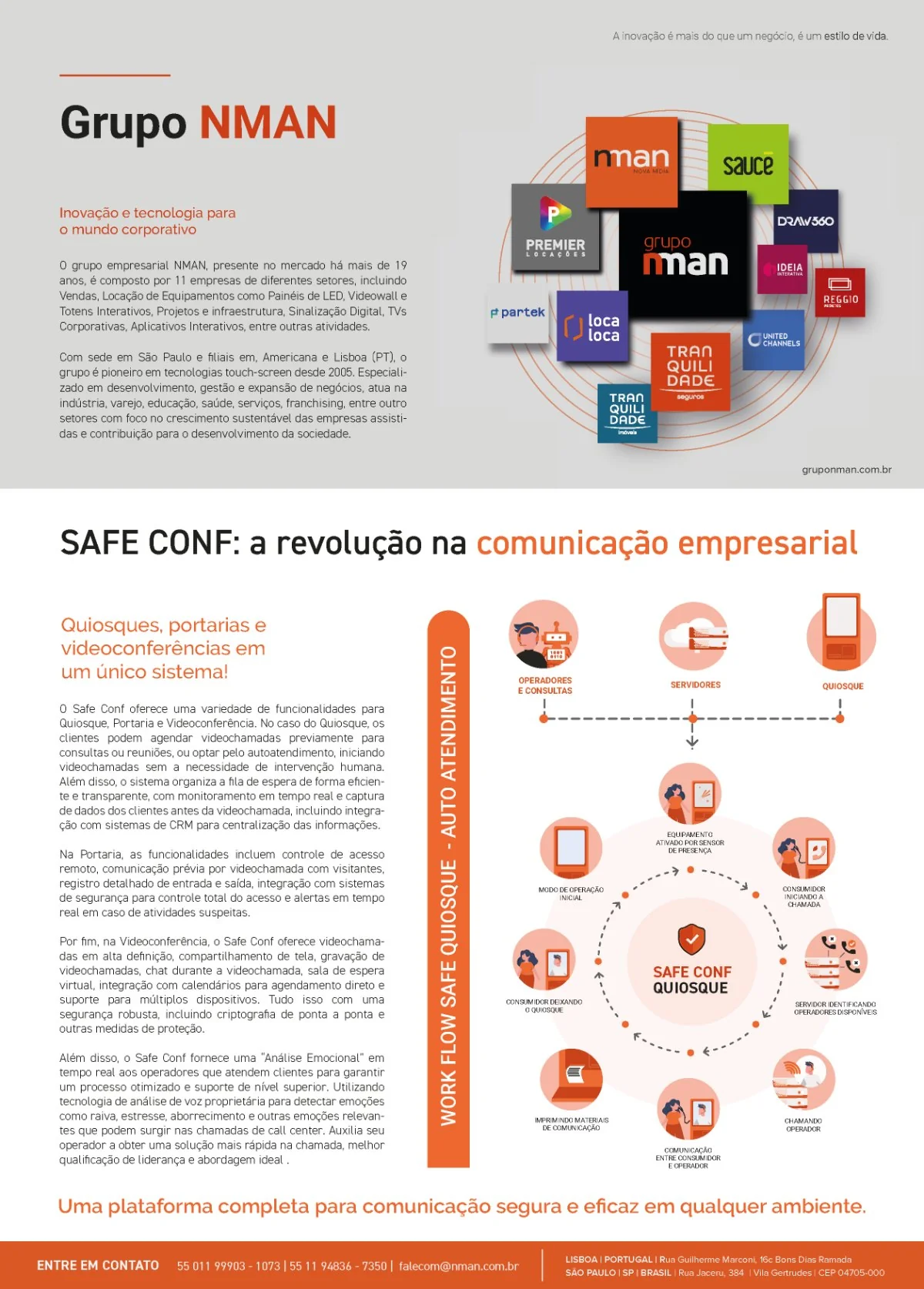 Grupo NMAN, página de revista