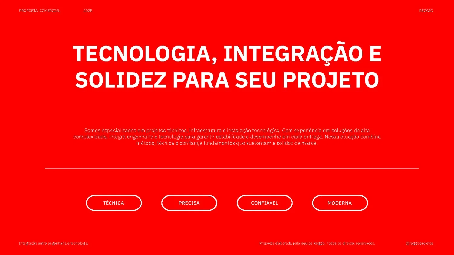 Reggio, proposta comercial, página 03