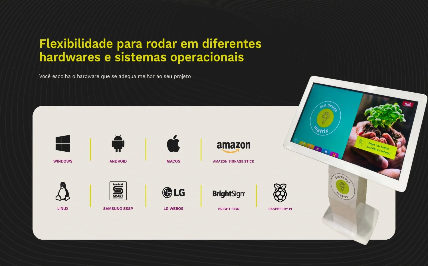 Sauce, apresentação Digital Signage, página 10
