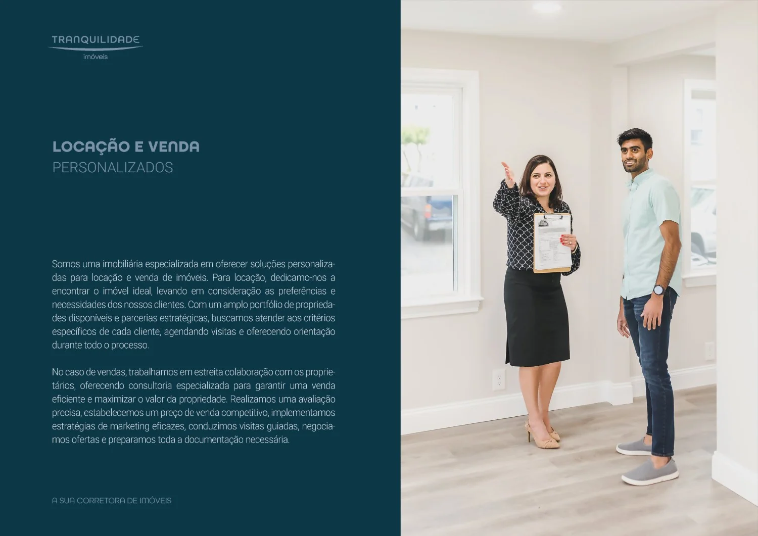 Tranquilidade Imóveis, apresentação institucional